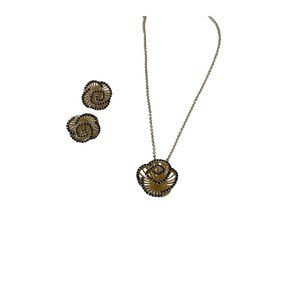Gold over 925  Sterling  Silver with Black Cz's